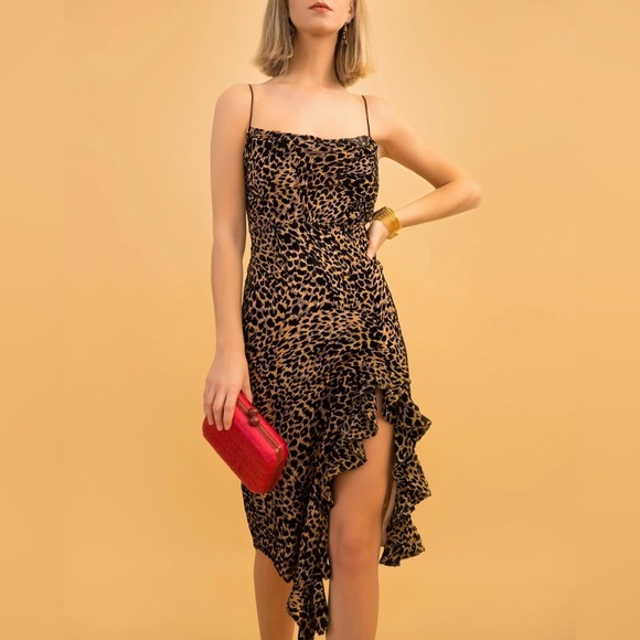 MISHA COLLECTION - EMILIA LEOPARD DRESS - Picture 7 of 8